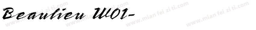 Beaulieu W01字体转换